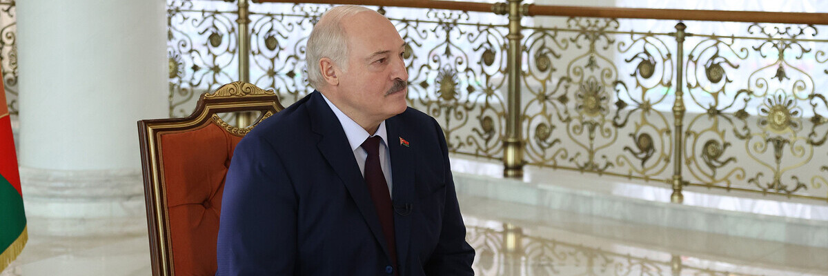 Präsident von Weißrussland Aleksandr Lukaschenko